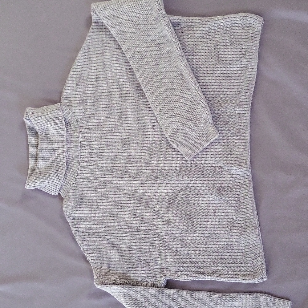 Winter comfort, cropped turtleneck